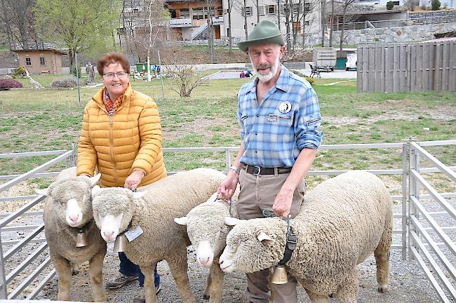 Auch Joseph und Astrid Imseng hatten Grund zur Freude: sie holten sich den Nachzuchtcup.