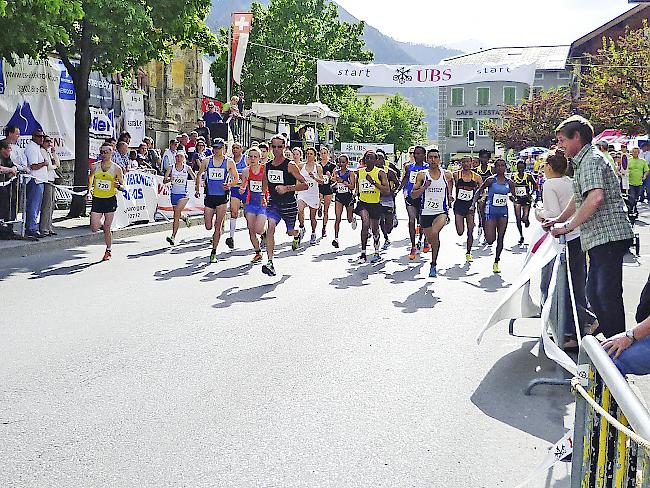 Am 34. Stadtlauf Brig-Glis werden in 29 Kategorien rund 500 Läufer erwartet.