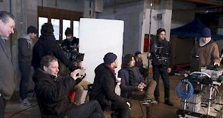 Bilder vom Dreh im alten Migros-Geb&auml;ude in Visp. 