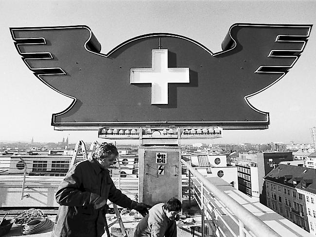 Der Merkurhut war während Jahrzehnten das Signet der Schweizer Mustermesse in Basel. Am Freitag wurde die muba zum 100. Mal eröffnet. (Archivbild)