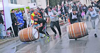 Die Schnellsten. Start zum Finallauf: &laquo;Nouveau Salquenen&raquo; (rechts) liess dem Duo &laquo;1818&raquo; keine Chance.  