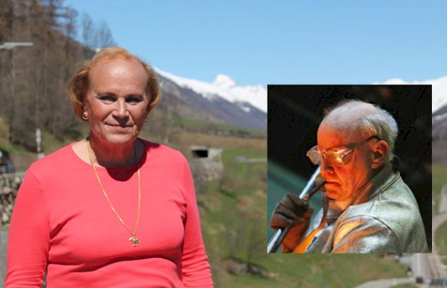 Heute: Veronika Lutz in Blitzingen. Damals: Reinhard Lutz am Schmelzofen.