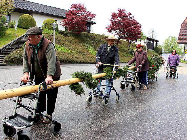 Den Bewohnern eines Seniorenwohnheims in Österreich reichts: Sie schnappen ihre Rollatoren und holen ihren gestohlenen Maibaum zurück.