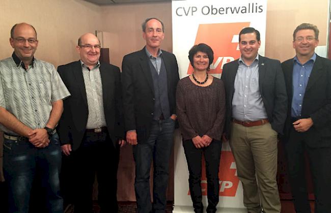 Die Kandidaten der CVP Brig-Glis-Gamsen-Brigerbad. Es fehlen Viktor Lang und Markus Lehner.