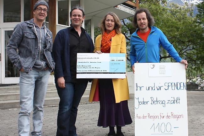 Scheckübergabe in Leuk: Willkommenes Geld.