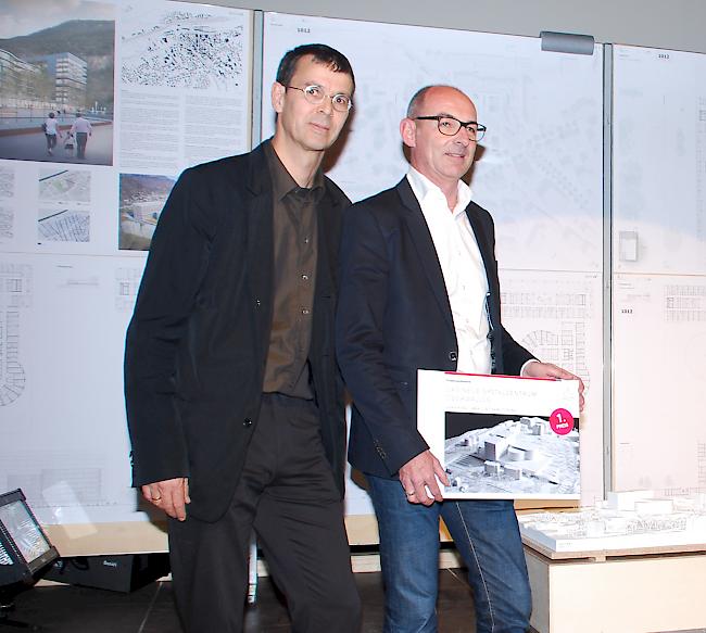 Die Sieger. Der erste Preis ging an eine Berner Arbeitsgemeinschaft aus Spitalplanern, Architekten und Ingenieuren.
