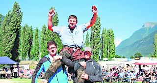 Ganz oben. Der Waadtl&auml;nder Marc Gottofrey konnte sich gegen 16.45 Uhr als Sieger feiern lassen.  