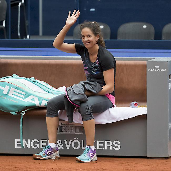 Wieder Freude am Tennis: Patty Schnyder bedankt sich in Gstaad bei den Zuschauern