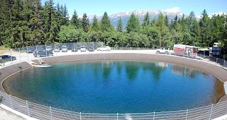 Das sanierte Ausgleichsbecken.