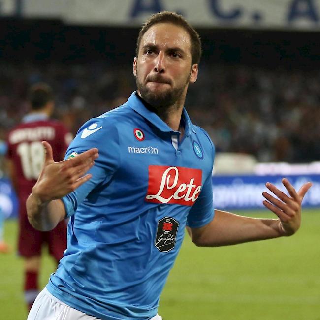 Wechsel mit Zündstoff: Gonzalo Higuain feiert seine Treffer künftig im Trikot von Napolis Ligakonkurrent Juventus