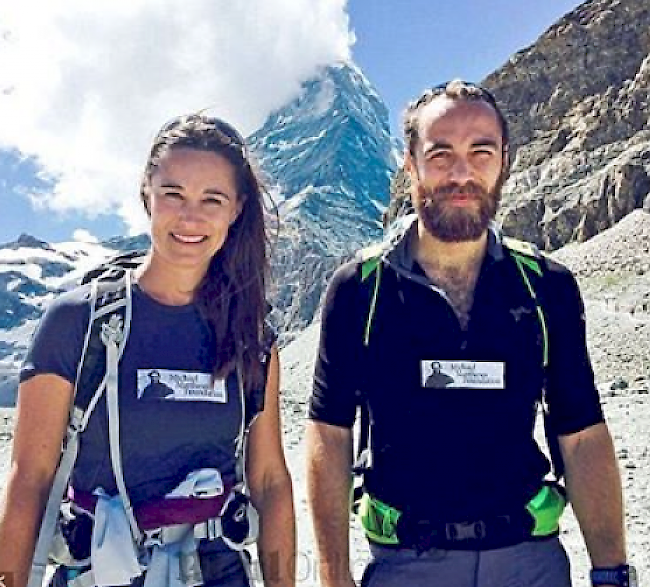 Pippa und James Middleton erklommen das Matterhorn für einen guten Zweck.