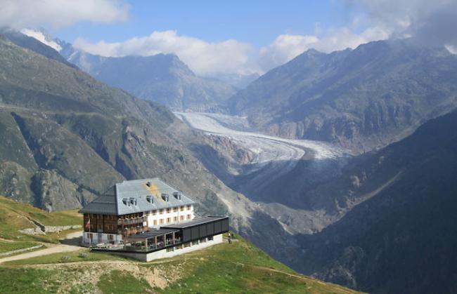 Das historische Hotel Belalp steht am Aletschbord.