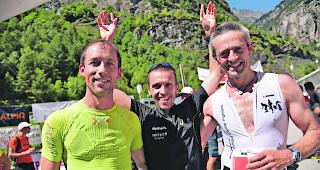 &laquo;Sch&ouml;nes Gef&uuml;hl&raquo;. Sascha Hosennen, Doppelmarathon-Sieger Urs Jenzer, Werner Jordan.