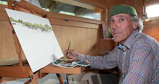 Edwin Zeiters Herz schl&auml;gt auch f&uuml;r die Malerei.