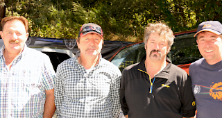 Das Sniper-Podest (von links): Lauber Bernhard (3.), Lauber Raimund (1.), Imboden Dionys (2.) und Marty Pascal (4.).