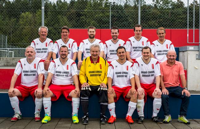 Das Walliser Team am Parlamentarier-Fussballturnier