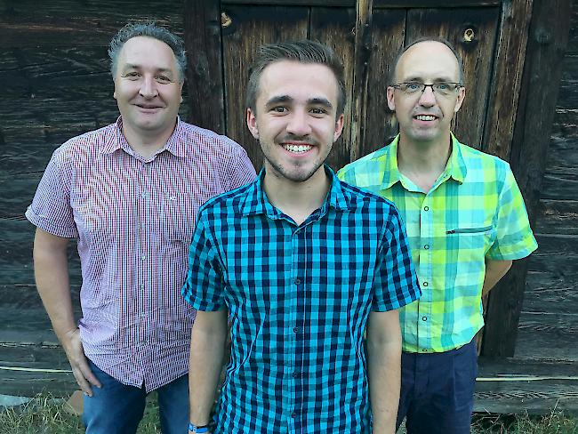 Die CVP Ried-Brig nominiert ihre Kandidaten für die Gemeinderatswahlen (v.l.): Christian Tenisch, Matthias Hildbrand und Matthäus Schinner.