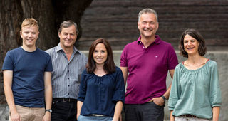 Die Natischer SP-Liste: Manuel Jossen, Beat Schumacher, Yvette Tordeur, Bernhard Imhof und Sandra Sieber.