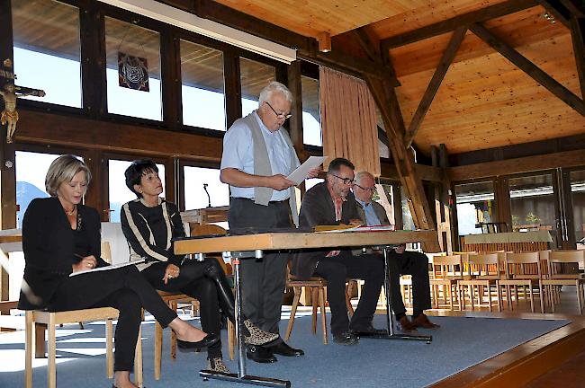 Die Walliser Präfekten trafen sich heute im Zentrum St. Michael auf der Bettmeralp. 