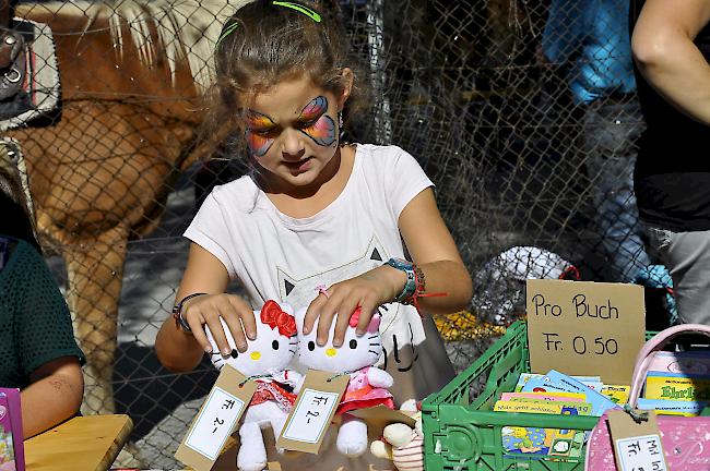 Hier wird nicht gefeilscht: Erstmals gab es einen Kinder-Flohmärt.