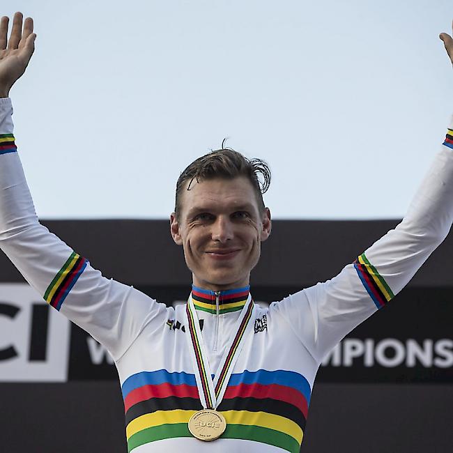 Gewann an den Strassen-Weltmeisterschaften in Doha Gold im Einzelzeitfahren: der Deutsche Tony Martin
