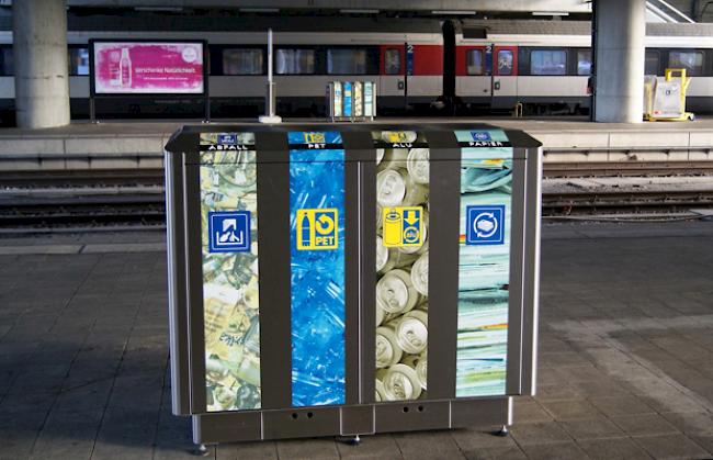 Bahnhof SBB Recycling-Stationen
