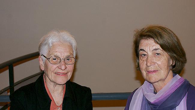 Elisabeth Burchard (83) und Amanda Borter (71), beide aus Brig.
