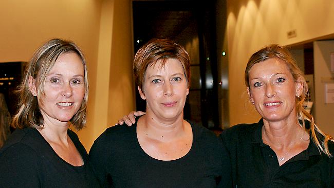 Gerda Walther-Summermatter (47) aus Visp, Diana Aufdenblatten (41) aus Baltschieder und Ellen Millius (50) aus Baltschieder.