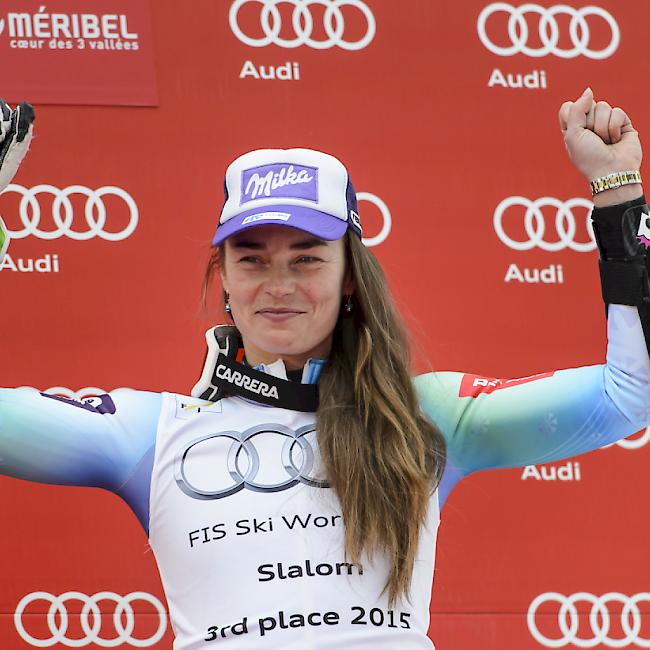 Tina Mazes letzter Auftritt auf dem Podium während des Saisonfinales im Frühling 2015. Nun gab sie ihren Rücktritt bekannt