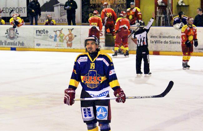 Aaron Schnyder vom EHC Raron