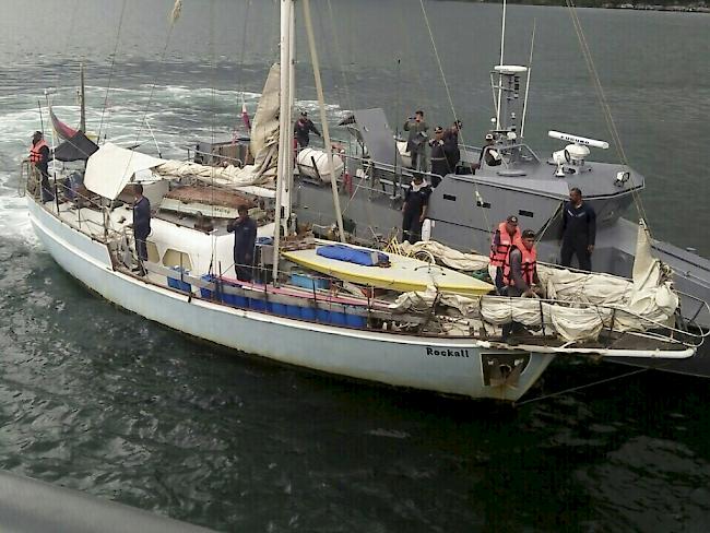 Die Jacht "Rockall". An Bord des Schiffes fanden die philippinischen Sicherheitskräfte die Leiche einer Frau. Der Besitzer des Schiffs wurde von Abu Sayyaf entführt.
