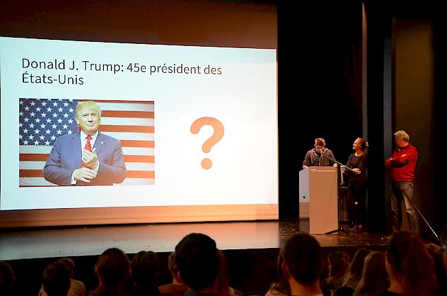 Die Bilingue-Schüler stellen sich unter anderem die Frage, was die Wahl von Donald Trump für einen Einfluss auf den Israel-Palästina-Konflikt ausübt.