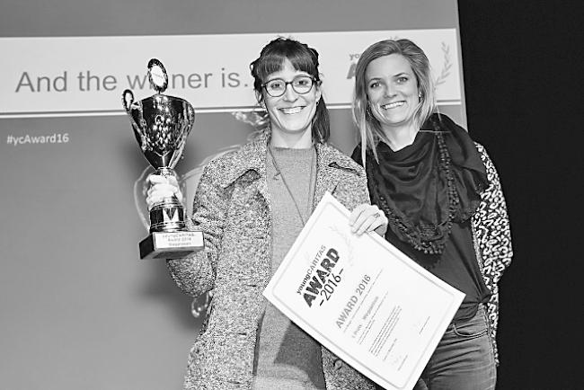 Siegerinnen. Leonie Mugglin und Angela Gruber (rechts).