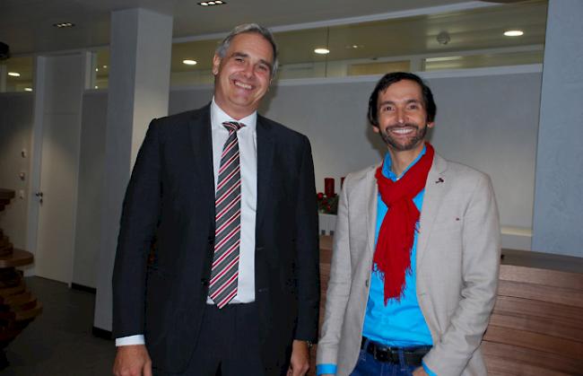 Mit dem Umbau von Organisation und Geschäftsstelle zufrieden. Direktor Bernhard Vogel und sein Vizedirektor Didier Combe.