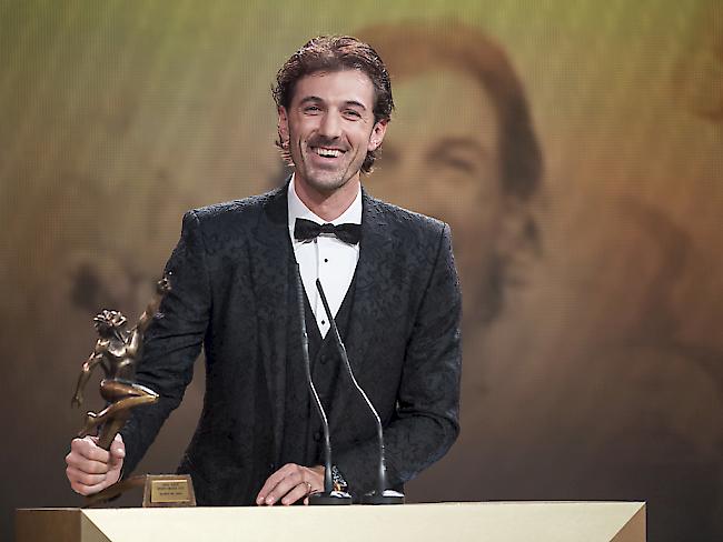 Radrennfahrer Fabian Cancellara erhält die Auszeichnung als Sportler des Jahres 2016