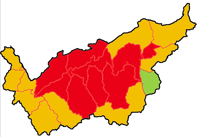 Gross. Die aktuelle Waldbrandgefahr im Wallis.