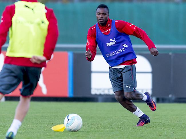 Dimitri Oberlin, hier im Training mit der Schweizer U21, muss vom SCR Altach zu RB Salzburg zurück