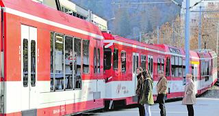 Die Strecke zwischen Brig und Fiesch ist derzeit unterbrochen.
