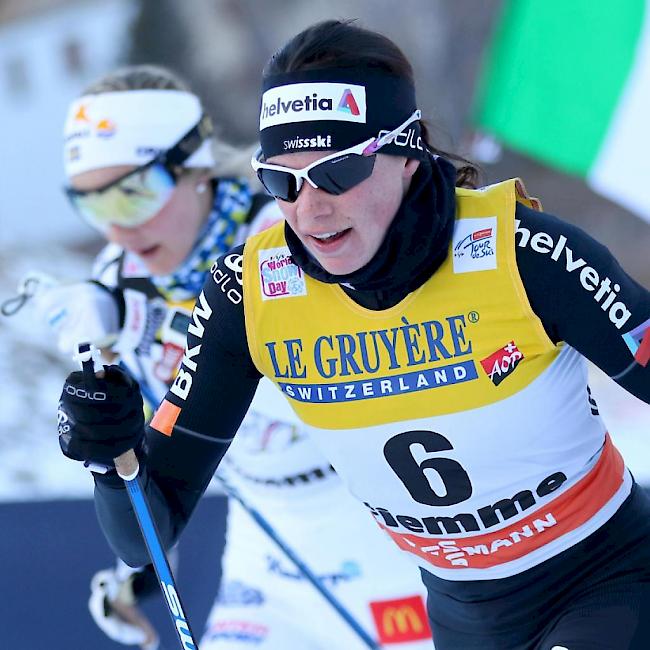 Nathalie von Siebenthal realisierte das beste Tour-de-Ski-Ergebnis einer Schweizer Langläuferin