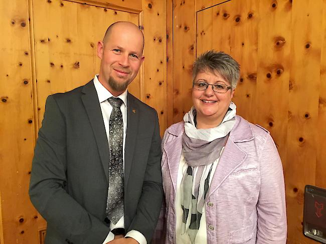 Christoph Golob und Irmina Imesch-Studer wollen die CSP östlich Raron im Grossrat vertreten.