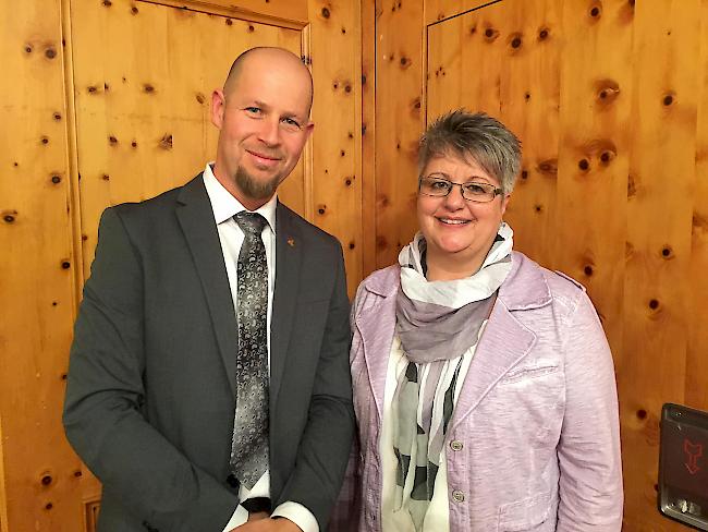 Christoph Golob und Irmina Imesch-Studer steigen für die CSP Östlich Raron in den Wahlkampf für ein Grossratsmandat. 