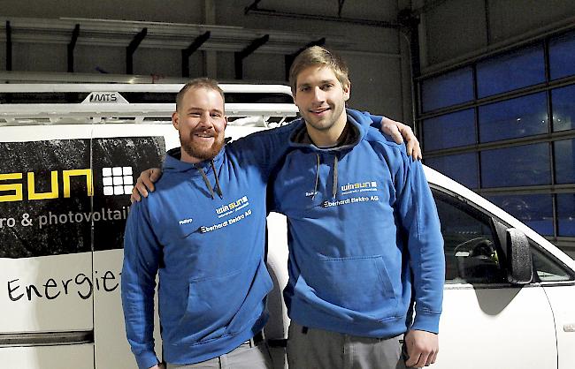 Eingespieltes Team. Philipp Fasel (links) und Rainer Amacker fliegen nächste Woche ab.