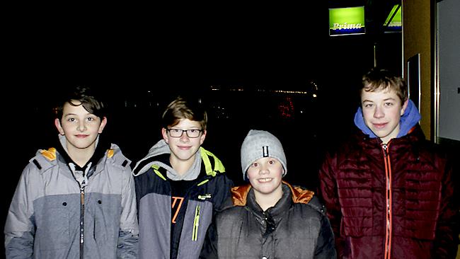 David Klisic (14) Luca Montani (13) Fabrice Zumhofen (12) Hannes Constantin (13) alle aus Salgesch.