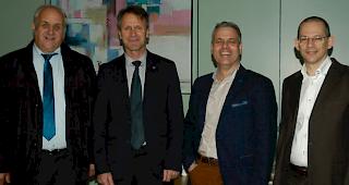 Von links: Alex Schwestermann, Martin Kalbermatter, Cornelius Imboden und Egon Werlen.