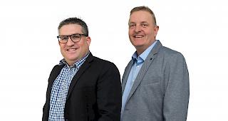 F&uuml;r die SVP im Goms: Patrik Zimmermann und Damian Imoberdorf.