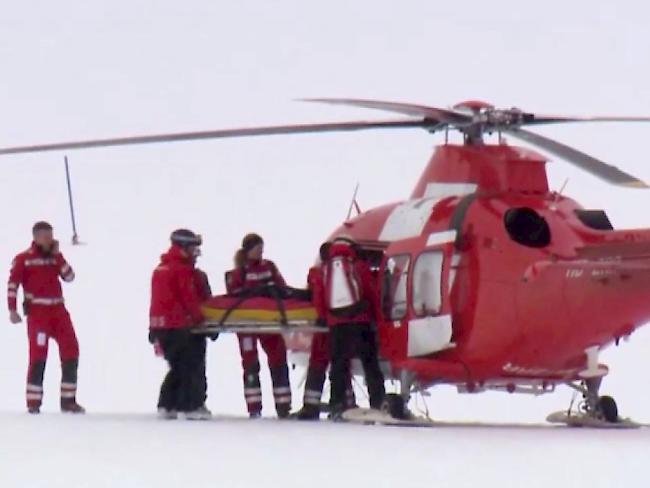 Lara Gut wurde nach einem Sturz beim Einfahren ins Spital gebracht
