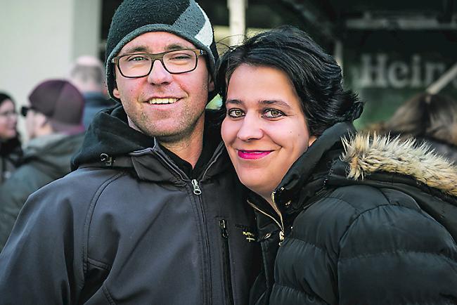 Mike Corminboeuf (29) aus Bitsch und Lea Amherd (26) aus Brig