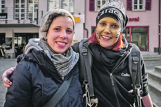 Carmen Furrer (24) aus Visp und Janine Hutter (26) aus Brig