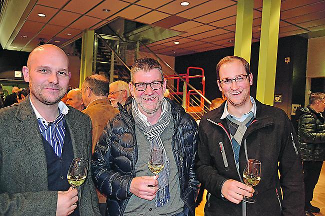 Fabian Troger (44) aus Raron, Daniel Roten (54) aus Brig-Glis, Alexander Köppel (31) aus Guttet-Feschel.