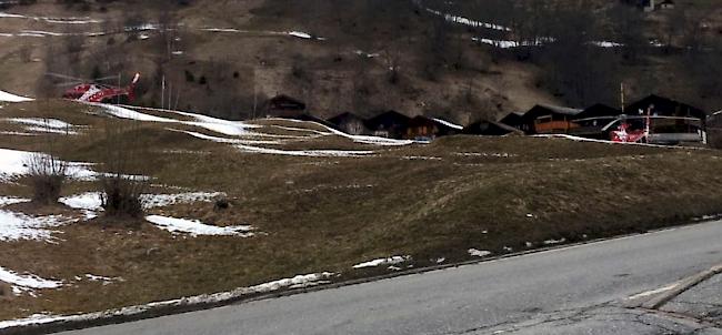 Zwischen Blatten und Belalp kam es am Freitagnachmittag zu einem Unfall mit einem Schneemobil.